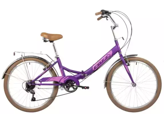 Складной велосипед FOXX 24" SHIFT, фиолетовый